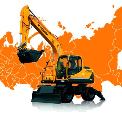 Аренда колёсного экскаватора, услуги колёсного экскаватора.