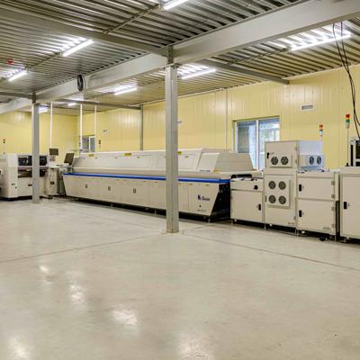 Автоматическая линия СМД монтажа на печатные платы элементов