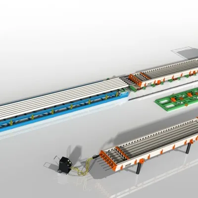 Линия по производству пустотных плит ПК