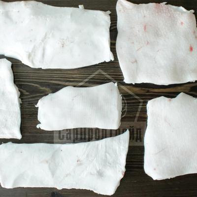 Шпик свиной боковой, хребтовой. Свиная разделка.