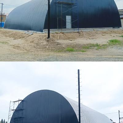 Бескаркасные арочные ангары