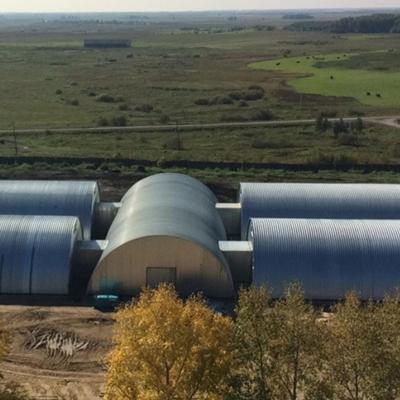 Бескаркасные арочные ангары